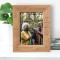 Enjoy The Present And Embrace The Future Ahead Personalized Wooden Frame 5" x 7" Brown (Vertical)