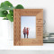 Retirement Is When You Stop Living At Work Personalized Wooden Frame 3 1/2" x 5" Brown (Vertical)