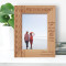 Retirement Is When You Stop Living At Work Personalized Wooden Frame 5" x 7" Brown (Vertical)