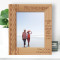 Retirement Is When You Stop Living At Work Personalized Wooden Frame 8" x 10" Brown (Vertical)