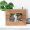 How Do You Call A Person Who Is Happy On Monday Personalized Wooden Frame-5" x 3 1/2" Brown Horizontal