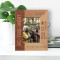 Retirement Where Everyday Is Saturday Personalized Wooden Frame 3 1/2" x 5" Brown (Vertical)