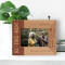 Retirement Where Everyday Is Saturday Personalized Wooden Frame-5" x 3 1/2" Brown Horizontal