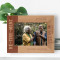 Retirement Where Everyday Is Saturday Personalized Wooden Frame-7" x 5" Brown Horizontal