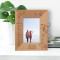 What Do You Call A Person Who Is Happy On Monday Personalized Wooden Frame 3 1/2" x 5" Brown (Vertical)