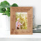 You Have Changed The World Because You Have Touched Our Lives Personalized Wooden Frame 3 1/2" x 5" Brown (Vertical)