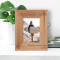 Happy Retirement Personalized Wooden Frame 3 1/2" x 5" Brown (Vertical)