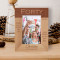 Wishing You A Beautiful Day Personalized Wooden Frame 4" x 6" Brown (Vertical)