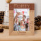 Wishing You A Beautiful Day Personalized Wooden Frame 5" x 7" Brown (Vertical)