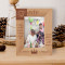 May All Your Hopes & Dreams Come True Personalized Wooden Frame 4" x 6" Brown (Vertical)
