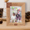 May All Your Hopes & Dreams Come True Personalized Wooden Frame 5" x 7" Brown (Vertical)