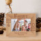 Happy Forty Birthday Personalized Wooden Frame-6" x 4" Brown Horizontal