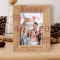 Happy Forty Birthday Personalized Wooden Frame 5" x 7" Brown (Vertical)