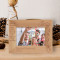 May You Have All The Love Your Heart Can Hold Personalized Wooden Frame-6" x 4" Brown Horizontal