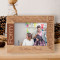 Happy Forty Birthday Personalized Wooden Frame-7" x 5" Brown Horizontal