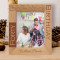 Happy Forty Birthday Personalized Wooden Frame 8" x 10" Brown (Vertical)