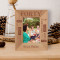 Happy Forty Birthday Personalized Wooden Frame 3 1/2" x 5" Brown (Vertical)
