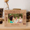 Happy Forty Birthday Personalized Wooden Frame-6" x 4" Brown Horizontal