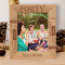 Happy Forty Birthday Personalized Wooden Frame 8" x 10" Brown (Vertical)
