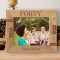 Happy Forty Birthday Personalized Wooden Frame-10" x 8" Brown Horizontal