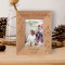 Happy Birthday Personalized Wooden Frame 3 1/2" x 5" Brown (Vertical)
