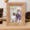 Happy Birthday Personalized Wooden Frame 5" x 7" Brown (Vertical)