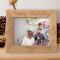 Happy Birthday Personalized Wooden Frame-10" x 8" Brown Horizontal