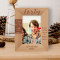 I Hope Your Big Day Is Filled With Lightness Personalized Wooden Frame 4" x 6" Brown (Vertical)