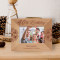 40th Birthday Personalized Wooden Frame-5" x 3 1/2" Brown Horizontal