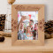 40th Birthday Personalized Wooden Frame 5" x 7" Brown (Vertical)