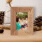 May You Always Have That Shining Smile Like Today Personalized Wooden Frame 3 1/2" x 5" Brown (Vertical)