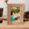 May You Always Have That Shining Smile Like Today Personalized Wooden Frame 4" x 6" Brown (Vertical)