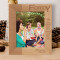 May You Always Have That Shining Smile Like Today Personalized Wooden Frame 8" x 10" Brown (Vertical)