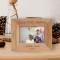 Happy 40th Birthday Personalized Wooden Frame-5" x 3 1/2" Brown Horizontal