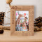 40th Birthday Personalized Wooden Frame 4" x 6" Brown (Vertical)