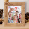 40th Birthday Personalized Wooden Frame 8" x 10" Brown (Vertical)