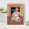 My Baptism Day Personalized Wooden Frame 4" x 6" Brown (Vertical)