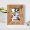 My Baptism Personalized Wooden Frame 3 1/2" x 5" Brown (Vertical)