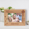 My Baptism Personalized Wooden Frame-6" x 4" Brown Horizontal