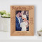 Baptism I Want My Life To Be As Clean Personalized Wooden Frame 4" x 6" Brown (Vertical)