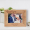 Baptism I Want My Life To Be As Clean Personalized Wooden Frame-6" x 4" Brown Horizontal