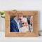 Baptism I Want My Life To Be As Clean Personalized Wooden Frame-7" x 5" Brown Horizontal