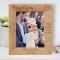 Baptism I Want My Life To Be As Clean Personalized Wooden Frame 8" x 10" Brown (Vertical)