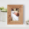 God Bless This Child Personalized Wooden Frame 3 1/2" x 5" Brown (Vertical)