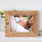 God Bless This Child Personalized Wooden Frame-7" x 5" Brown Horizontal