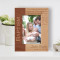 Baptism The Lord Bless You And Keep You Personalized Wooden Frame 4" x 6" Brown (Vertical)