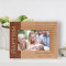 Baptism The Lord Bless You And Keep You Personalized Wooden Frame-6" x 4" Brown Horizontal