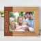 Baptism The Lord Bless You And Keep You Personalized Wooden Frame-10" x 8" Brown Horizontal