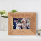 May You Grow In The Light Of God's Love Personalized Wooden Frame-5" x 3 1/2" Brown Horizontal