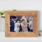 May You Grow In The Light Of God's Love Personalized Wooden Frame-7" x 5" Brown Horizontal